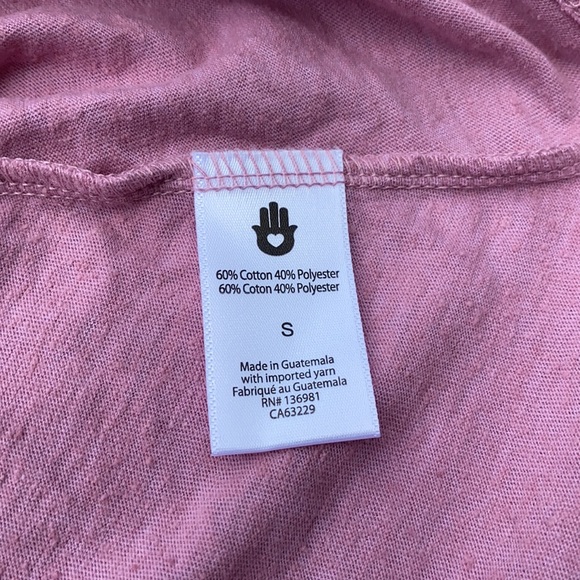 Spiritual Gangster Pink Shimmer Crop Tank Top NWT - Picture 5 of 12